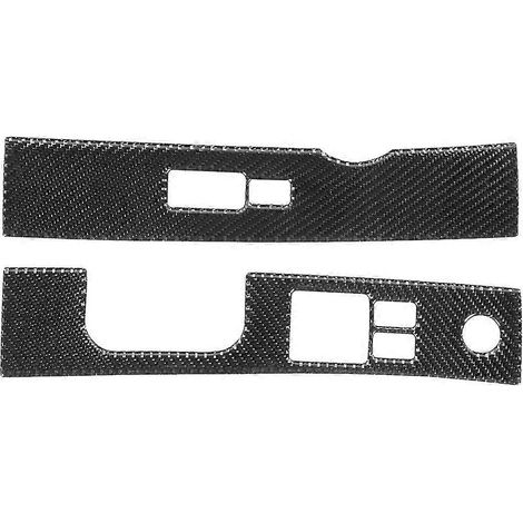 2 pièces de garniture de panneau de commande de lève-vitre en fibre de carbone, compatible avec Nissan 350Z 2006-2009 (1/4)