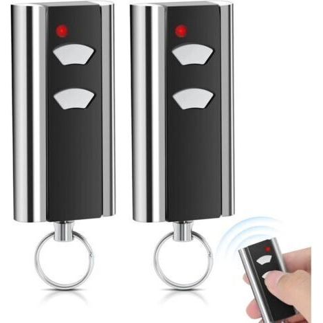 Juego de 2 mandos a distancia para abrepuertas de garaje Normstahl RCU 433 2K, código variable, compatible con RCU 433-2, RCU 433-4, EA433 2KM, EA433 2KS, T433-4 (1/4)