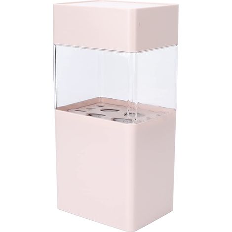 Porte-pinceaux de maquillage avec couvercle, boîte de rangement pour pinceaux de maquillage 12 grilles anti-poussière pinceau de maquillage support de séchage à l'air support pour différents pinceaux (1/5)
