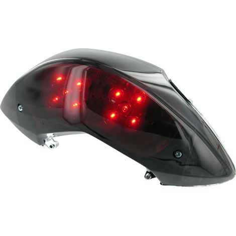Fanale posteriore a LED STR8 Black Line con indicatori di direzione, MBK Mach G / Yamaha Jog R, RR (E) (1/2)