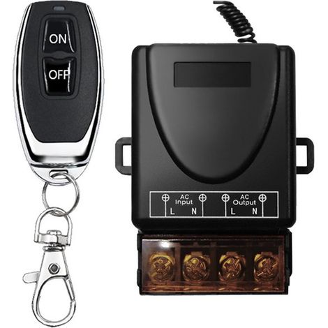 Telecomando senza fili con una portata di circa 100 metri, funzionante a corrente alternata (CA) e 220 V. Ideale per case intelligenti, controllo pompe e applicazioni industriali. (1/5)