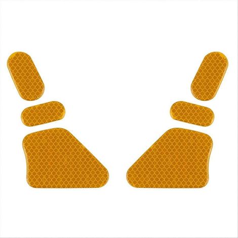Bande réfléchissante jaune de sécurité pour l'avertissement d'ouverture des portières de voiture (1/5)