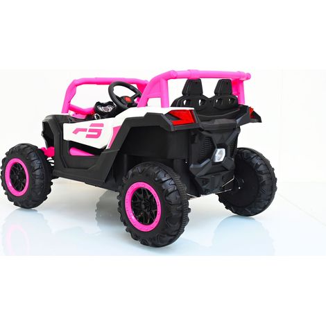 Design UTV 2 places voiture électrique enfant 12V, télécommande parentale, 4 roues motrices, intérieur extérieur (1/5)