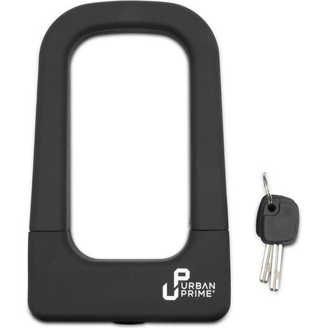 Urban Prime Heavy Duty U Lock - Lucchetto a U per Bici, Alluminio, Nero (1/4)