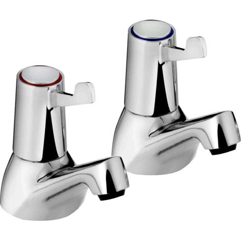 Bristan VAL2 3/4 C CD Lever Bath Taps with Ceramic Disc Valves Chrome (1/2)