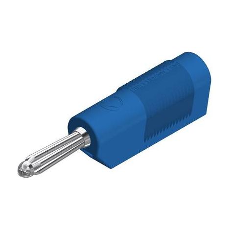 Fiche banane mâle Ø de la broche: 4 mm SKS Hirschmann BSB 20 K 930729102 bleu 1 pc(s) D29966 (1/2)