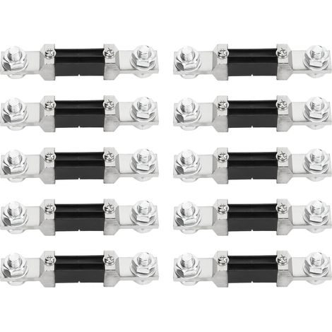 10PCS Résistance shunt de mesure de courant 300A pour système de production d'énergie CC, montée sur une pièce pour ampèremètre (1/5)