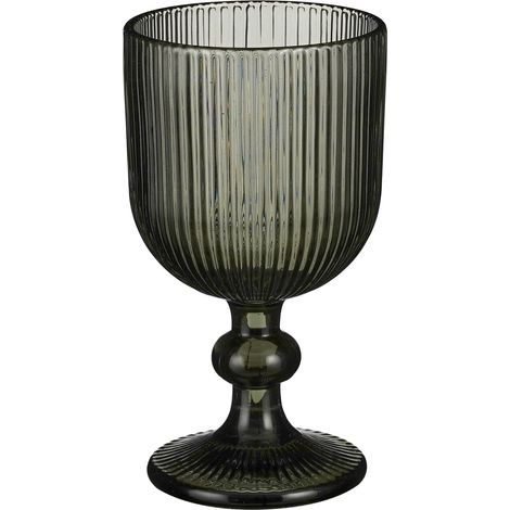 Mica Decorations Verre à vin Gris H15xl8xL8cm