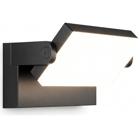60W Outdoor LED Wall Light 5000LM 3000K IP65 Black 360° (1/5)