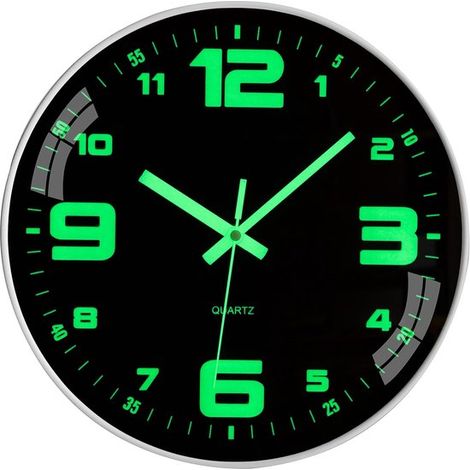 Reloj de pared digital silencioso,con pantalla iluminada de 00 cm,gran pantalla digital a pilas,adecuado para dormitorios (1/2)