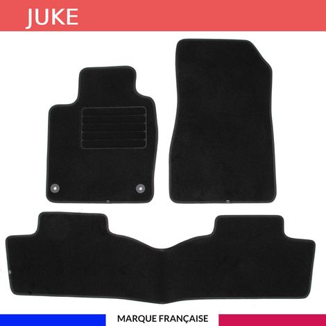 Tapis de voiture - Sur Mesure pour JUKE (dès 08/2019) - 3 pièces - Tapis de sol antidérapant pour automobile (1/4)