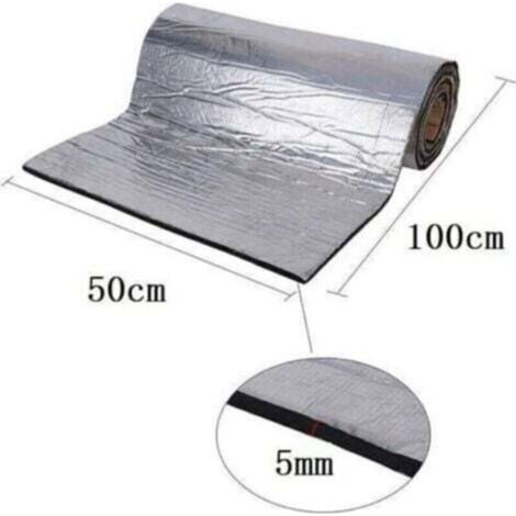 Tapis d’Isolation Acoustique pour res, 10MM Mousse insonorisante insonorisation phonique, étanche Isolation Acoustique de Bruit et insonorisation 50x200cm--