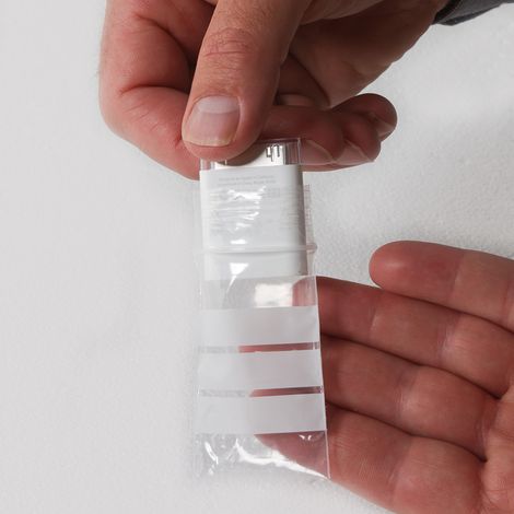 Lot de 1000 Sachets plastiques à fermeture ZIP 40x60mm + 3 bandes blanches