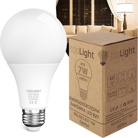 BULBO LED RSL021 E27 7W WARM