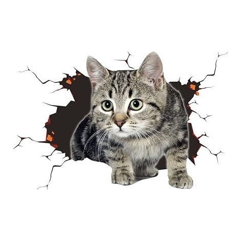 Adesivi 3D per auto, adesivi con gatti carini, adesivi murali a tema animali, adesivi per auto, decorazioni per auto, adesivi personalizzati (1/5)