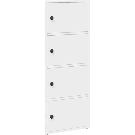 Maison Exclusive - Libreria Bianca 40x24x102 cm in Legno Multistrato