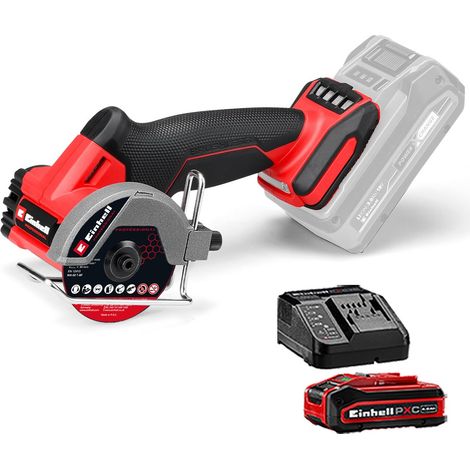 Einhell Professional 18v Brushless Cut Off Grinder Saw 76mm TP-CO + 4AH Kit (1/5)