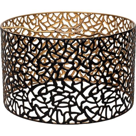 Metal Lampshade, Vintage Modern Black and Gold Design Lampshade (1/5)