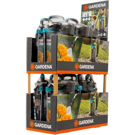 Gardena - Set aus 5 l Comfort Drucksprüher und 0,75 l Sprüher, im Karton-Ständer, 6-tlg. 11134-90 (1/2)