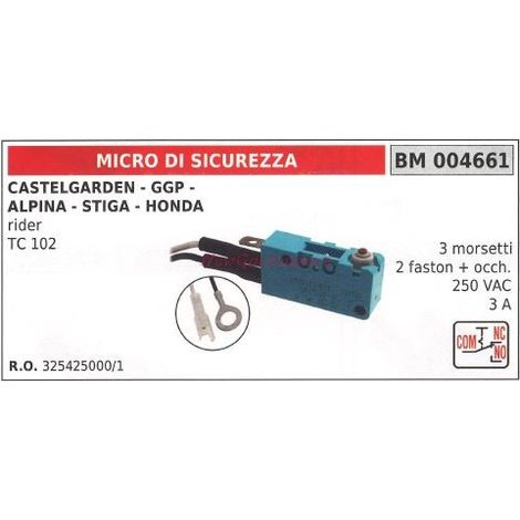 Microinterruptor de seguridad CASTELGARDEN rider TC 102 004661