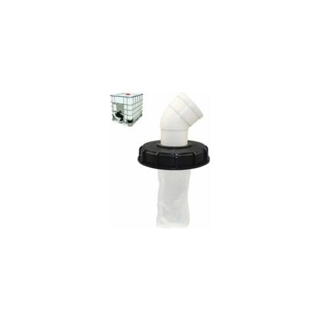 45°-IBC-Tankdeckel mit waschbarem Nylonfilter für 1000-Liter-IBC-Regenwassertanks, IBC-Deckelfilter, IBC-Tankzubehör, 165 m Nylon-Regenwasserfilter