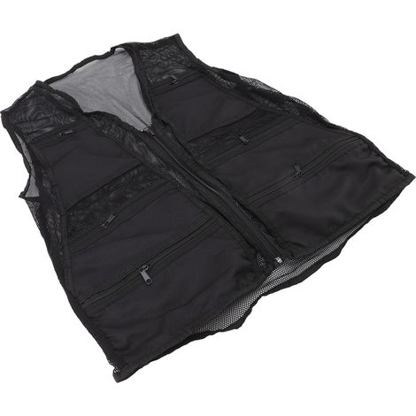 Gilet de pêche à séchage rapide, respirant et léger, idéal pour le travail en extérieur, avec de multiples poches. (1/5)