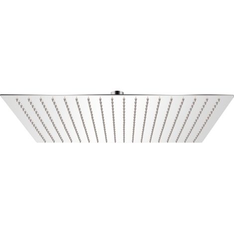 Tête de douche plongeante carrée en acier inoxydable 50 x 50 cm (1/5)
