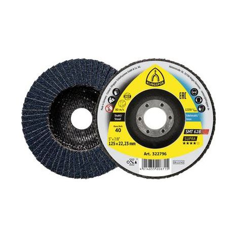 Disco abrasivo Klingspor smt 628 180 mm grana 40 confezione 10