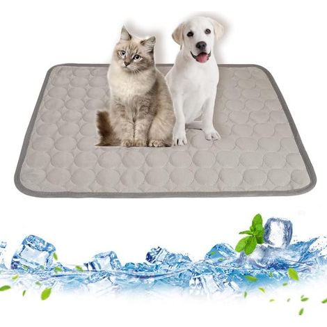 Tapis Refroidissement Chien,Tapis de Refroidissement pour Chats Chiens Chien Cool Pad Coussins Chien Cool Lits (1/5)