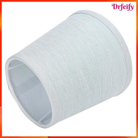 Abat-jour - - Modèle standard - Tissu bleu clair - Compatible E14 - 11×15×14 cm (1/5)