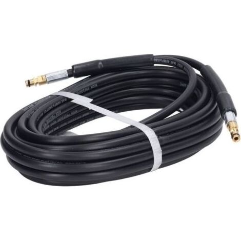 Tuyau d'eau haute pression en caoutchouc de 15m, 5800psi, 40mpa, remplacement de tuyau de laveuse à pression pour Karcher K2 K3 K4 K5, 2 bouchons d'extrémité (1/5)