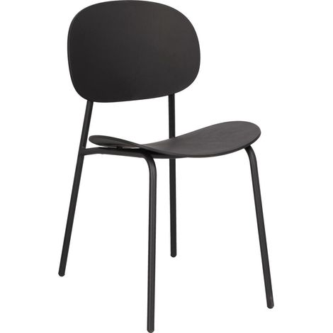Nube SILLA DE PLÁSTICO METAL NEGRO Y POLIPROPILENO (1/5)