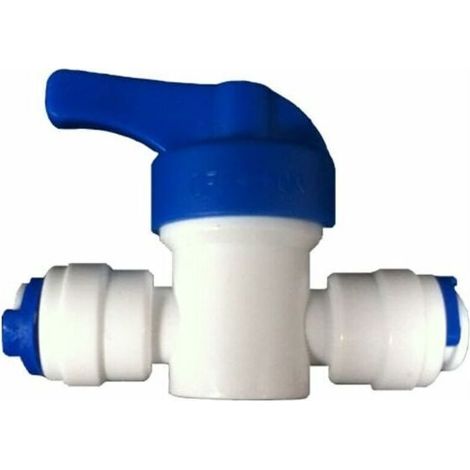 Vanne d'arrêt en ligne de 0,6 cm pour réfrigérateur/congélateur/système de filtre à osmose inverse (1/3)