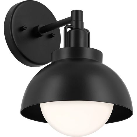 Elstead Kichler Niva Applique murale dôme contemporaine noire 1x E27 (1/5)