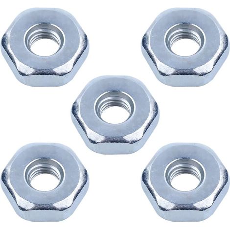 5 Pièces écrou de Trononneuse pour STIHL MS360 MS180 MS381 MS440 MS660 MS250 MS038 et Plus de Modèles, écrou de Chane Universel M8 Ecrou pour Carter de Chaine (1/5)