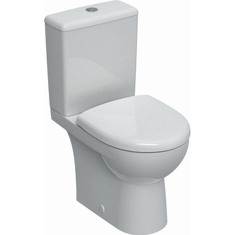 Geberit – Pack WC broyeur au sol Renova compact – Cuvette Rimfree sans bride – Sortie multidirectionnelle – Réservoir réversible 6L