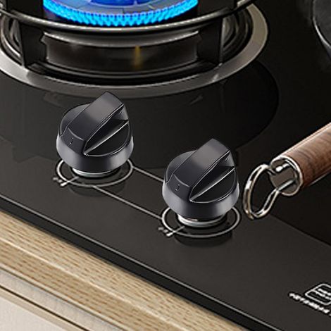 8-Piece Cooking Knob Set, Universal Knobs with ABS Adapters, Rotary Knobs for Stove, Oven, Cooker, and Hob, Electric and Gas Stove (1/4)