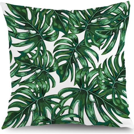 Housses de coussin floral décoratif, décoration intérieur extérieur maison,45×45cm (1/5)