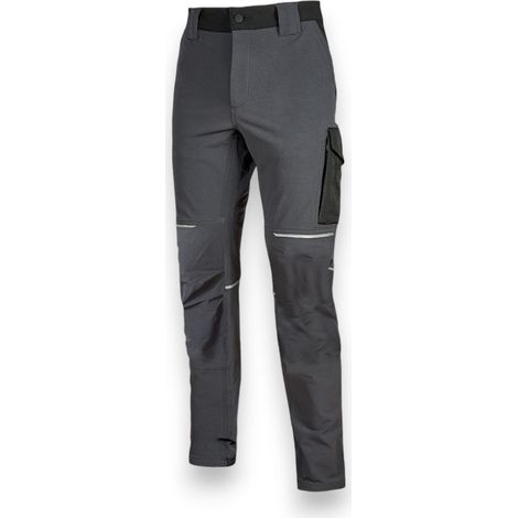 Pantaloni da lavoro in tessuto elastico resistente idrorepellente e traspirante con tasche multifunzionali - M (1/5)