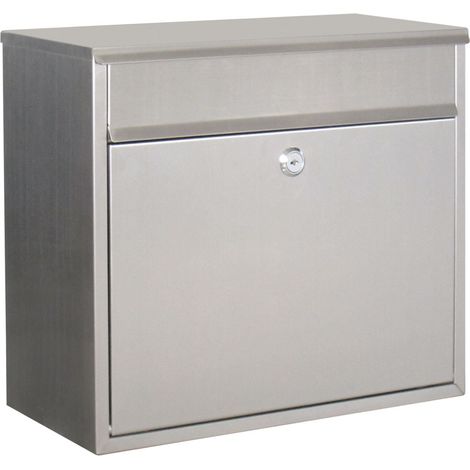 Primaster Briefkasten Liba Postkasten Wandbriefkasten 2 Schlüssel Silber