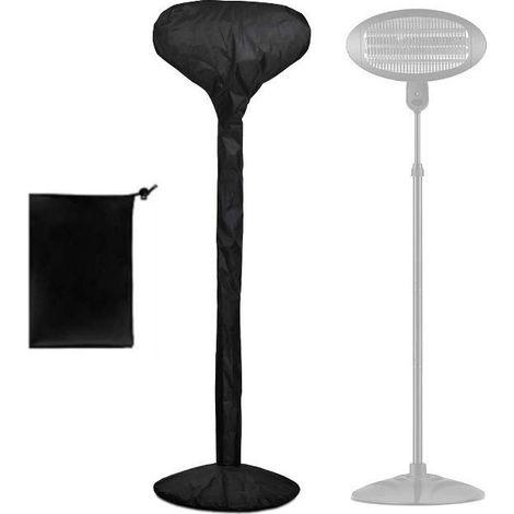 Housse de chauffage électrique entièrement couverte étanche pour jardin, extérieur - Protection universelle contre la poussière, les UV - Avec sac de rangement (noir) (1/5)