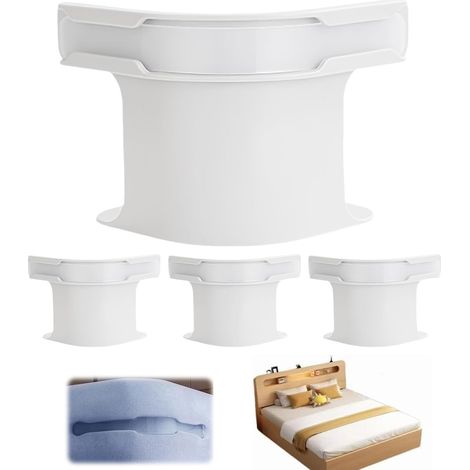 Confezione da 4 supporti per lenzuola con strisce di bloccaggio, clip antiscivolo e rimovibili, adatti a tutte le dimensioni del letto