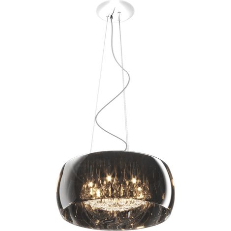 Zumaline CRYSTAL Plafonnier suspendu, chrome, 6x G9