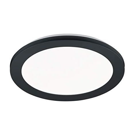 Plafoniera Led Interno Tonda Dimmer 10W Nera 26 cm Camillus GD Trio (1/4)