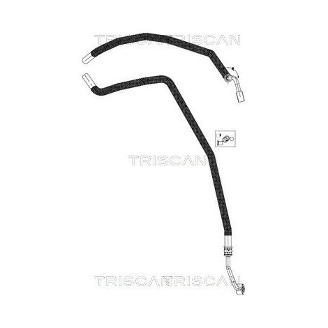 Tuyau hydraulique, direction TRISCAN 8516 29091 AUDI 8E1 422 891 AG