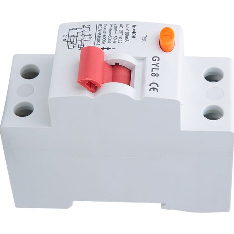 Disjoncteur différentiel (2P) pour appareils électriques 25 A/40 A/63 A 230 V CA 40 A (1/5)