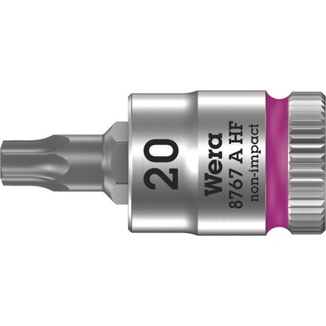 WERA Zyklop Bitnuss 8767 A HF, 1/4" TX 20 x 28 mm, Haltefunktion