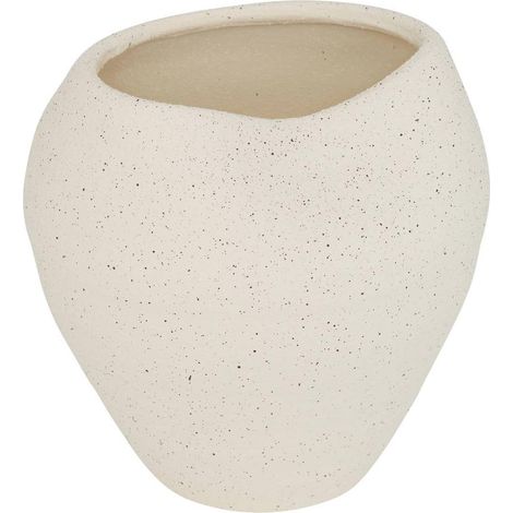 Vase Design en Céramique "Sien" 23cm Blanc