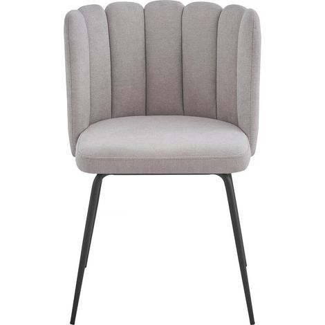 Sedia a fiori in tessuto "Anja" - Grigio (1/5)