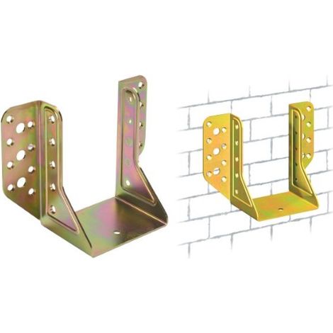 SUPPORTO PER TRAVE IN LEGNO LAMELLARE IN ACCIAIO TROPICALIZZATO 81X120 MM (1/2)